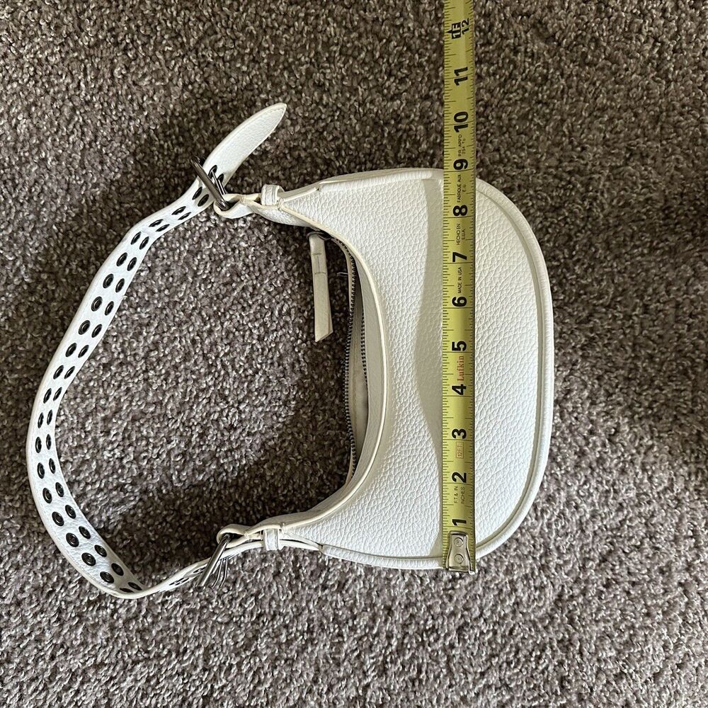 Urban Outfitters Lucy Crescent Bag In White And Silver - Picture 12 of 12